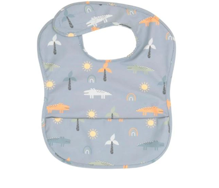 All4Ella Recycled Pouch Bib - Crocodile