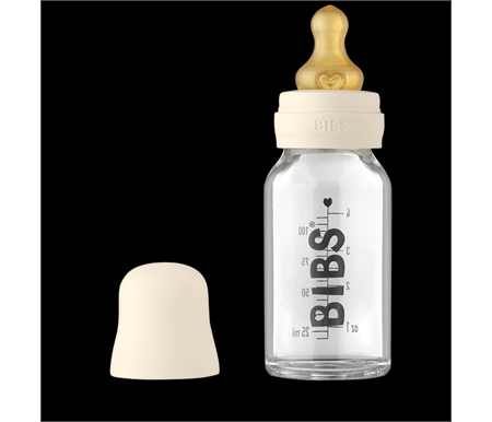 BIBS Glass Bottle 110ml  - Ivory