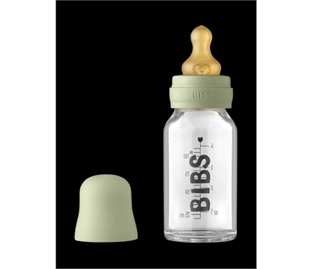 BIBS Glass Bottle 110ml  - Sage