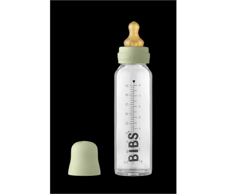 BIBS Glass Bottle 225ml - Sage