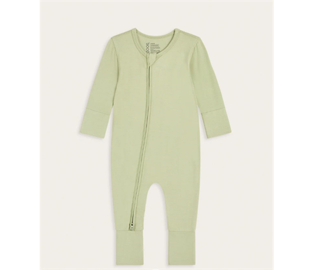 BOODY - Baby Long Sleeve Romper - Sage/0-3