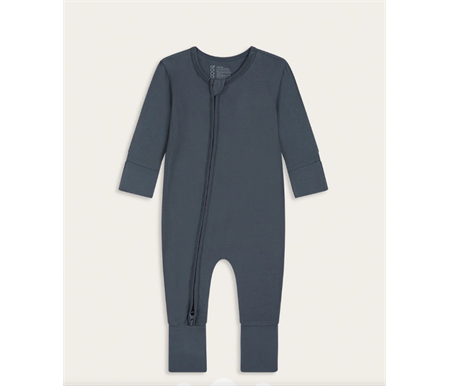 BOODY - Baby Long Sleeve Romper - Storm/NB