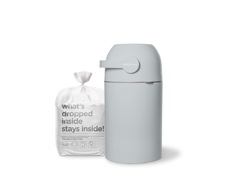 Babyrest Aster Nappy Bin - Grey