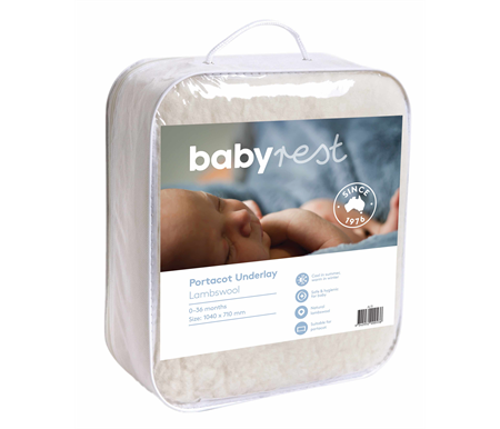 Babyrest Lambswool Portacot Underlay