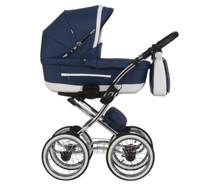 Bambini Paris York2 - Navy/ White - Tan Eco Leather 