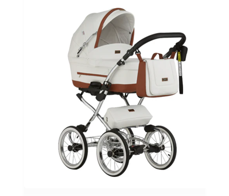 Bambini Paris York2 - White / Tan - White Eco Leather 