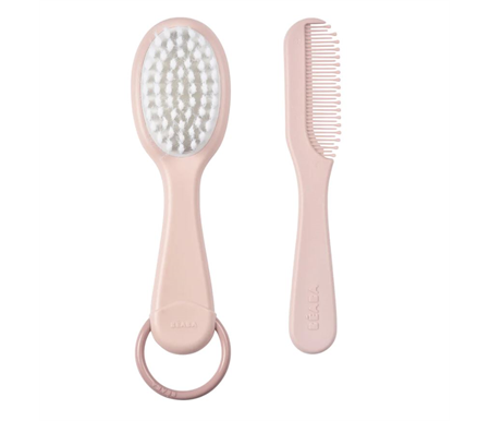 Beaba Baby Brush & Comb - Old Pink