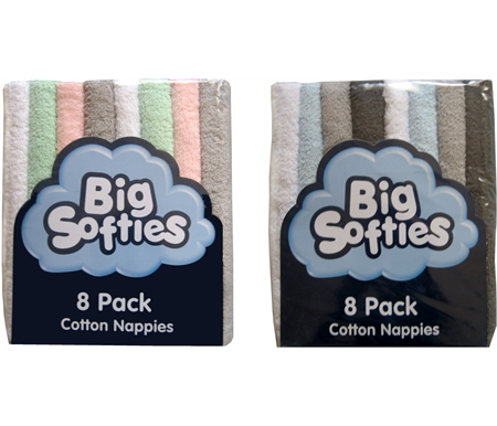 Big Softies Coloured Nappies
