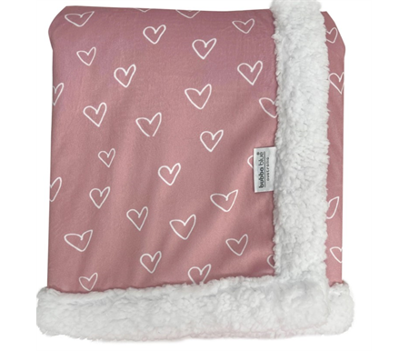 Bubba Blue Fleece Cuddle Blanket - Berry/Rose