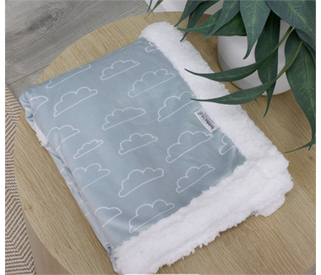 Bubba Blue Fleece Cuddle Blanket - Sky/Mint