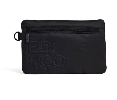 Edwards and Co Classy Clutch - Black Taffeta