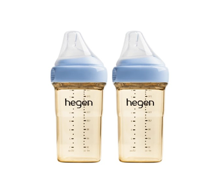 Hegen PCTO 240ml/8oz Feeding Bottle PPSU (2 Pack) Blue