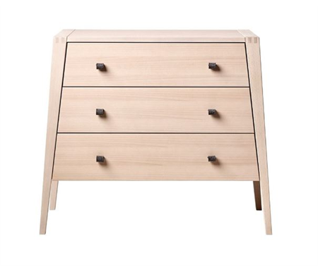 Linea by Leander 3 Drawer Dresser - Natural with Grey Felt Handles