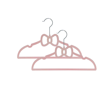 Living Textiles 6Pk Baby Coat Hangers - Pink Bow