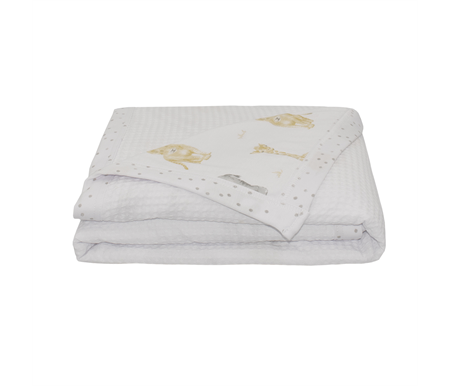 Living Textiles Cot Waffle Blanket - Savanna Babies