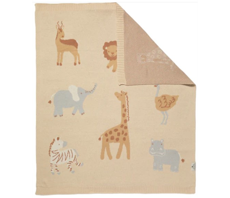 Living Textiles Jacquard Blanket - Wild Safari