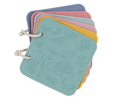 Living Textiles Playground 4Pk Silicone Baby Bath Book - Multi