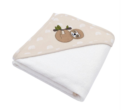 Living Textiles Sloth Hooded Towel