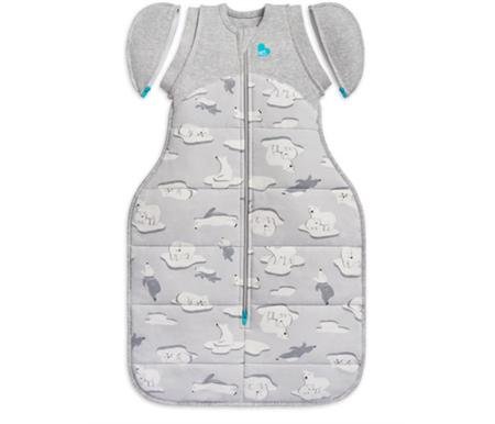 Love To Dream Swaddle Up Transition Bag Extra Warm 3.5 Tog Large 8.5-11kg - Grey South Pole
