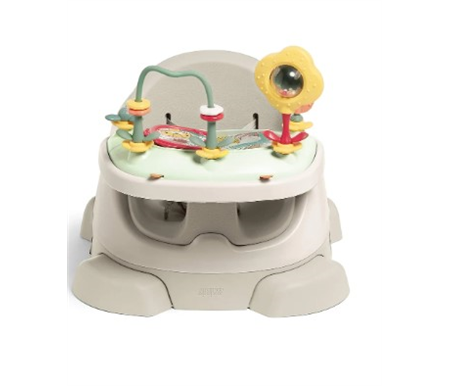 Mamas & Papas Bug 3-in-1 Floor & Booster Seat with Activity Tray - Clay