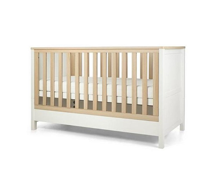 Mamas & Papas Harwell Cot Bed - White/Natural PRE ORDER FOR AUGUST DESPATCH