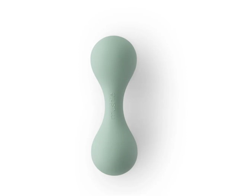 Mushie - Silicone Baby Rattle Toy - Cambridge Blue