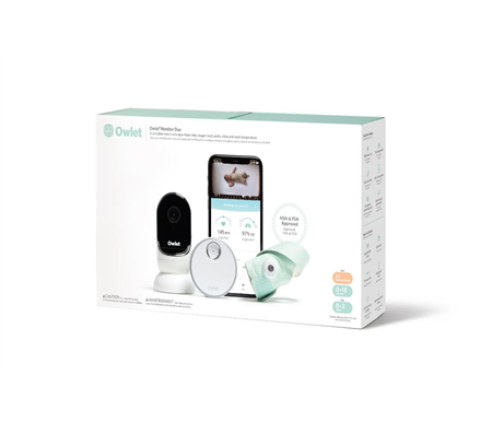 Owlet Baby Monitor Duo Smart Sock 3 + HD Video Camera 