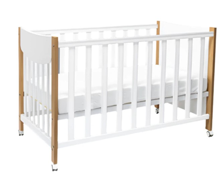 Sweet Pea Lucas Compact Cot Sandstone & Compact Foam Mattress (1200-600)