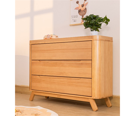 Sweet Pea Luxury 3 Draw Chest Natural