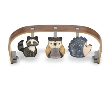 UPPAbaby Mira Bouncer Forest Fun Toy Bar - Grey/Walnut Wood