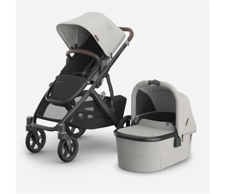 UPPAbaby VISTA V3 with Bassinet Savannah Bonus Free Upper Adapter