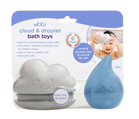 Ubbi Cloud and Droplet Bath Toy