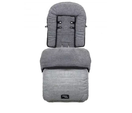 Valco Snug Footmuff Grey Marle