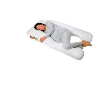 clevamama Therapeutic Body & Bump Maternity Pillow - White