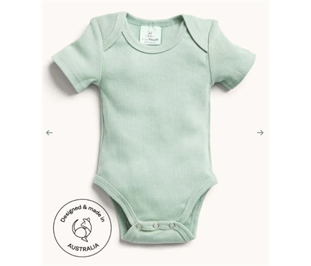 ergoPouch Short Sleeve Bodysuit 0.2tog 00-00M - Sage